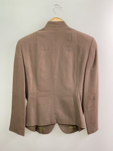 商品画像：ノーカラージャケット/S/ウール/BRW/無地/J0104FJ511 2