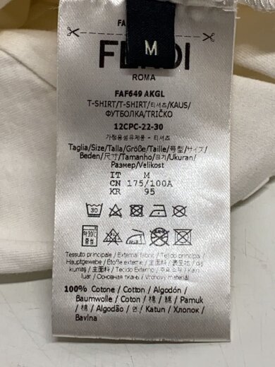 商品画像：Tシャツ/M/コットン/WHT/FAF649 AKGL 4