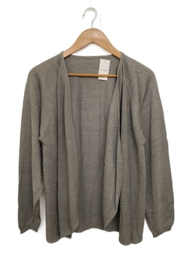 商品画像：カーディガン(薄手)/M/シルク/GRY/無地/J0131KJ012 1