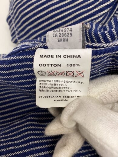 商品画像：WORK GEAR/ヒッコリーストライプ/半袖シャツ/M/コットン/ストライプ 5