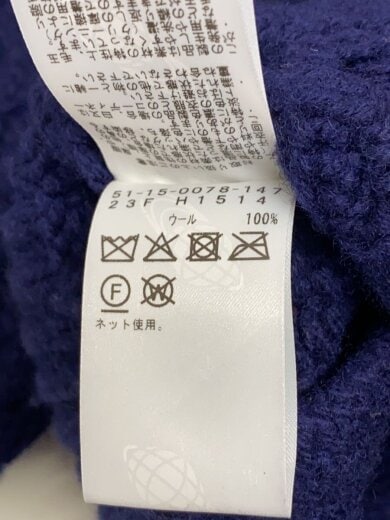 商品画像：カーディガン(厚手)/S/ウール/NVY/51-15-0078-147 4