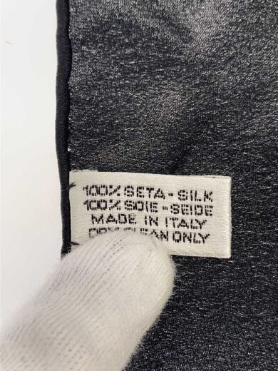 画像：CHANELスカーフ/シルク/BLK/総柄/レディース4