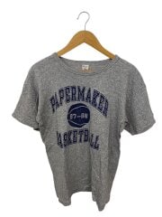 80s/トリコタグ後期/染み込み/3段/霜降り/Tシャツ/L/GRY