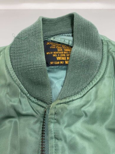 商品画像：MA-1/WEINTRAUB BROS社製/USA製/フライトジャケット/S/GRN 5