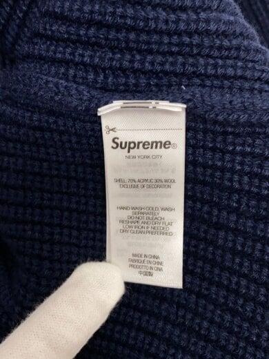 商品画像：supreme small box polo sweater/ニット・セーター(厚手)/L/アクリル/NVY 5