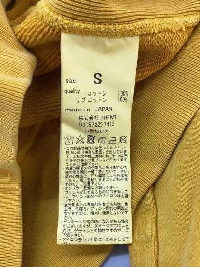 商品画像：パーカー/S/コットン/YLW 4