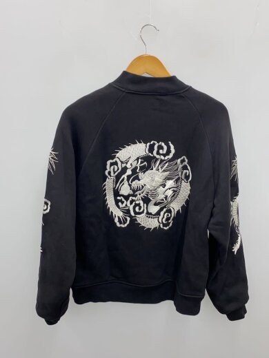 商品画像：ドラゴン刺繍スカジャンスカジャン/L/コットン/BLK// 2