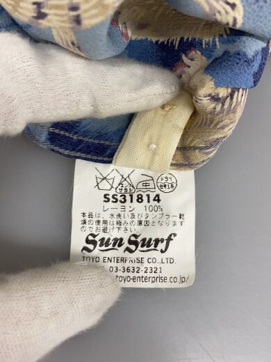 商品画像：THE HUNDRED TIGERS WARDROBE/百虎/アロハシャツ/S/レーヨン/BLU/SS31814// 4