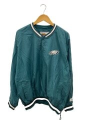 90s/NFL/EAGLES/イーグルス/プルオーバー/ナイロンジャケット/XL/ナイロン/GRN