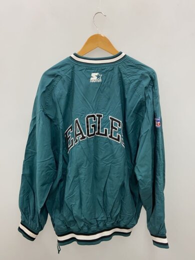 商品画像：90s/NFL/EAGLES/イーグルス/プルオーバー/ナイロンジャケット/XL/ナイロン/GRN 2