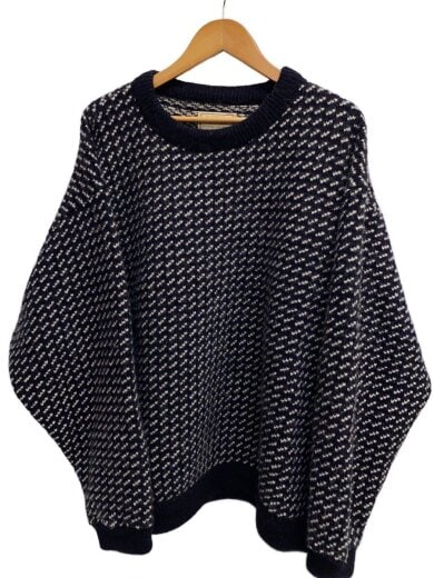 商品画像：80s/バーズアイ/ノルウェー製/ニット・セーター(厚手)/XXL/ウール/NVY/05086 1