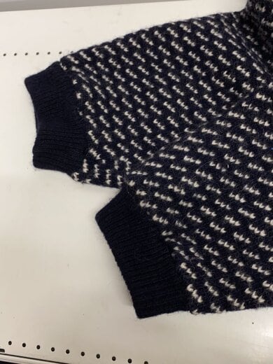 商品画像：80s/バーズアイ/ノルウェー製/ニット・セーター(厚手)/XXL/ウール/NVY/05086 4