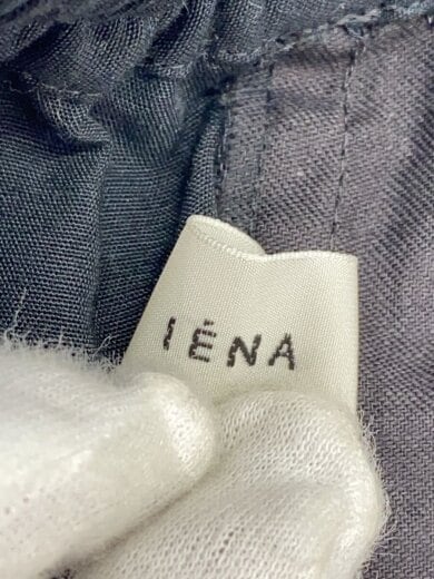 商品画像：25SS/リネン混イージーパンツ/ボトム/34/ポリエステル/BLK/25-030-900-9150-2-0 4