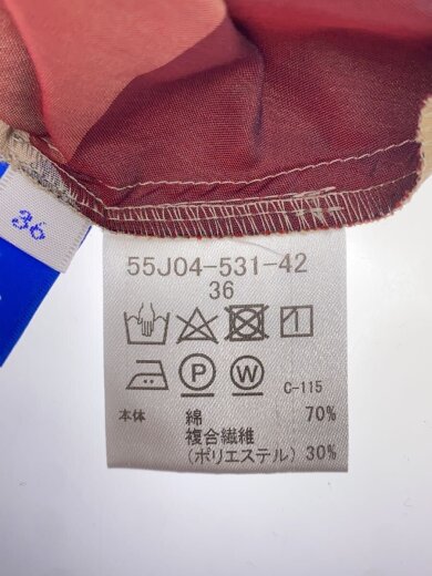 商品画像：7分袖ワンピース/36/コットン/BEG/55J04-531-42 4