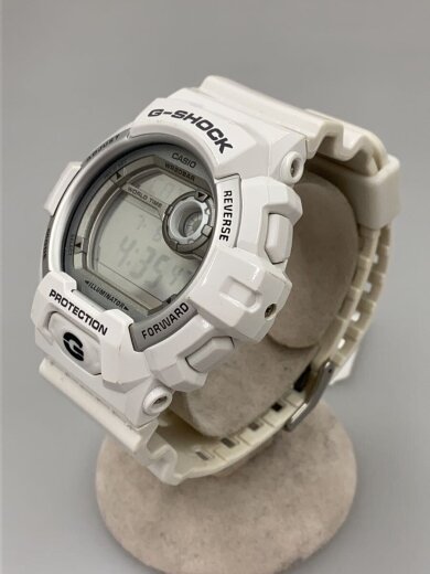 商品画像：クォーツ腕時計・G-SHOCK/デジタル/ラバー/WHT/WHT/SS// 2