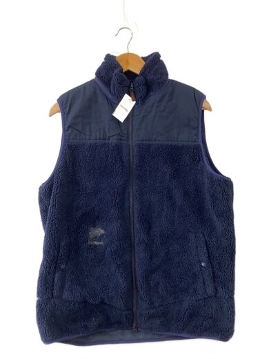商品画像：フリースベスト/L/ポリエステル/NVY/無地/GUJK-17F030 1