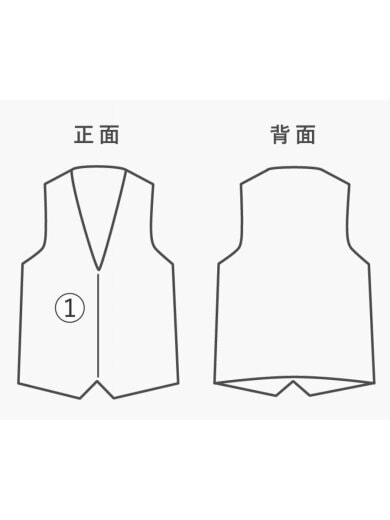 商品画像：フリースベスト/L/ポリエステル/NVY/無地/GUJK-17F030 6