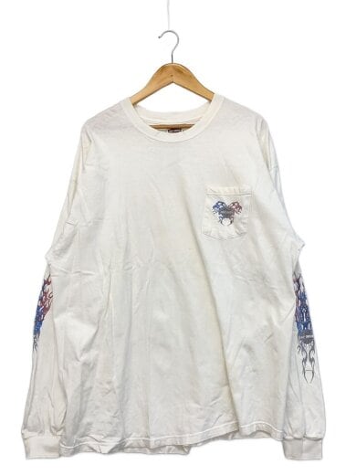 商品画像：00s/USA製/長袖Tシャツ/XXL/コットン/WHT 1