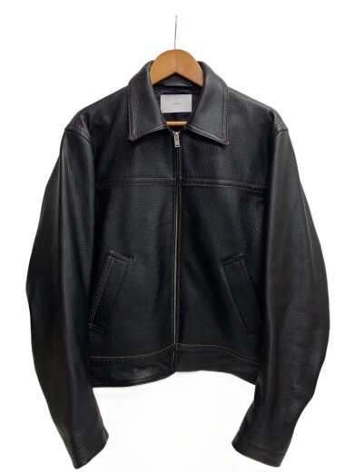 商品画像：25SS/STOU LEATHER JACKET/2/レザー/BLK/2541000704// 1