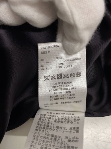商品画像：25SS/STOU LEATHER JACKET/2/レザー/BLK/2541000704// 5