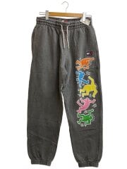 ×Keith Haring/スウェットパンツ/ボトム/M/コットン/GRY