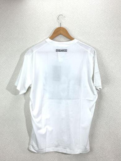 画像：DSQUARED2ディースクエアード/Tシャツ/L/コットン/WHT/無地/S74GD07862