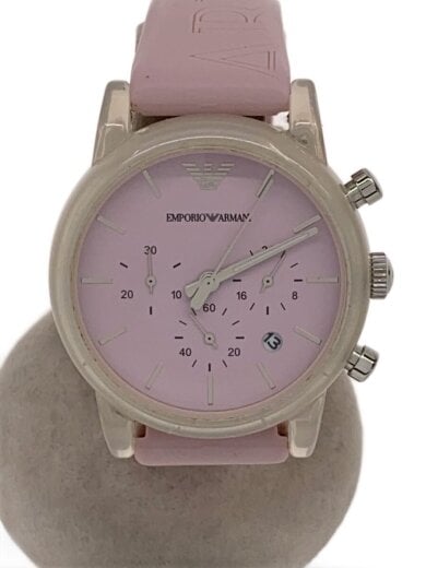 商品画像：クォーツ腕時計/アナログ/ラバー/PNK/PNK/AR-1056 1