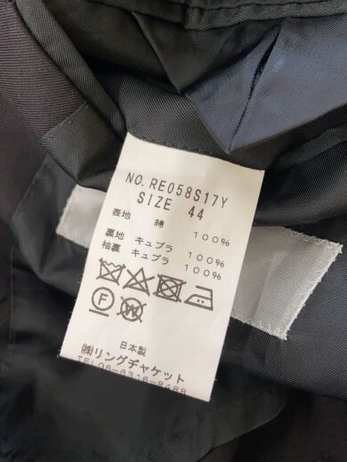 商品画像：セットアップ/44/コットン/BLK/RE058S17Y 4