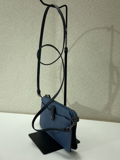 商品画像：ショルダーバッグ_ノア_ポップアップメッセンジャー_カラーブロック_オールレザー/牛革/BLU/// 2