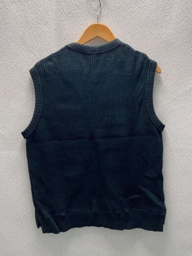 商品画像：ニットベスト(厚手)/M/コットン/BLK/JM7906 2