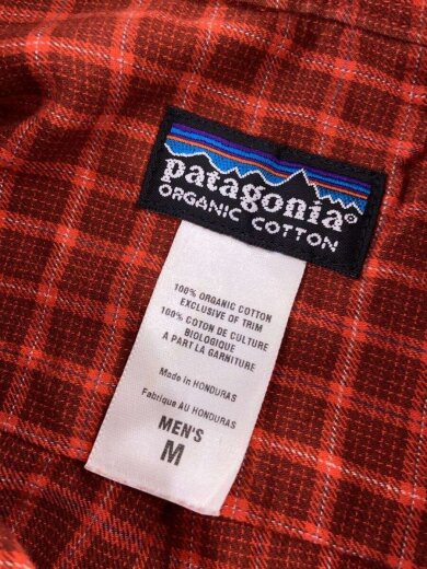 画像：patagonia長袖シャツ/M/コットン/BRW/チェック/53836//3
