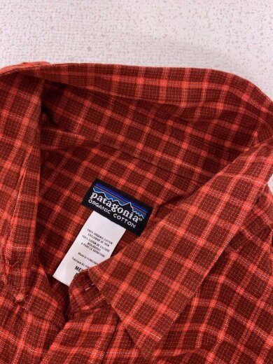 画像：patagonia長袖シャツ/M/コットン/BRW/チェック/53836//5