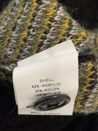 商品画像：カーディガン(厚手)/XL/アクリル/BLK/CLG-KN 025-008 4