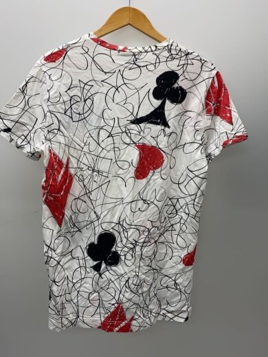 商品画像：Tシャツ/L/コットン/WHT/総柄/VI-V9-87333 2