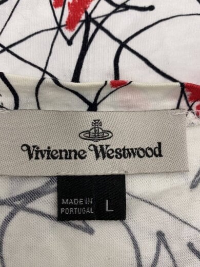 商品画像：Tシャツ/L/コットン/WHT/総柄/VI-V9-87333 3