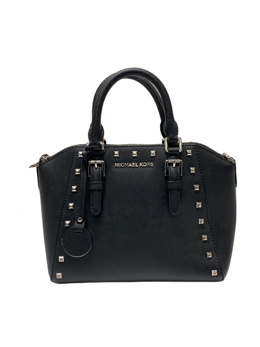 MICHAEL KORS / 2Way/スタッズ/ショルダーバッグ/レザー/BLK/DB-1803