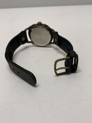 商品画像：クォーツ腕時計/アナログ/レザー/BLK 4