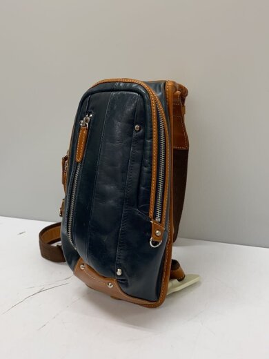 商品画像：ショルダーバッグ/レザー/NVY 2