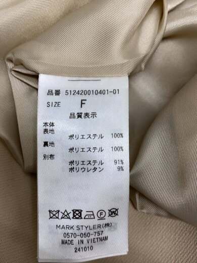 商品画像：ジャケット/FREE/ポリエステル/BEG/512420010401-01 4