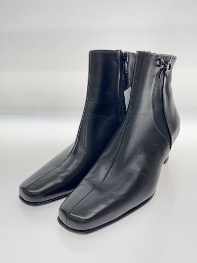 商品画像：サイドリボン/ブーツ/UK4.5/BLK/レザー 2