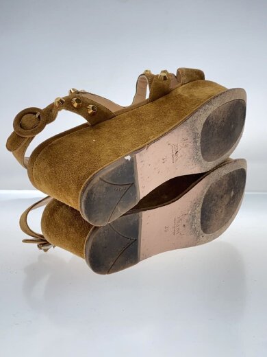 商品画像：スタッズ/ウェッジサンダルサンダル/35/BEG/スウェード 4