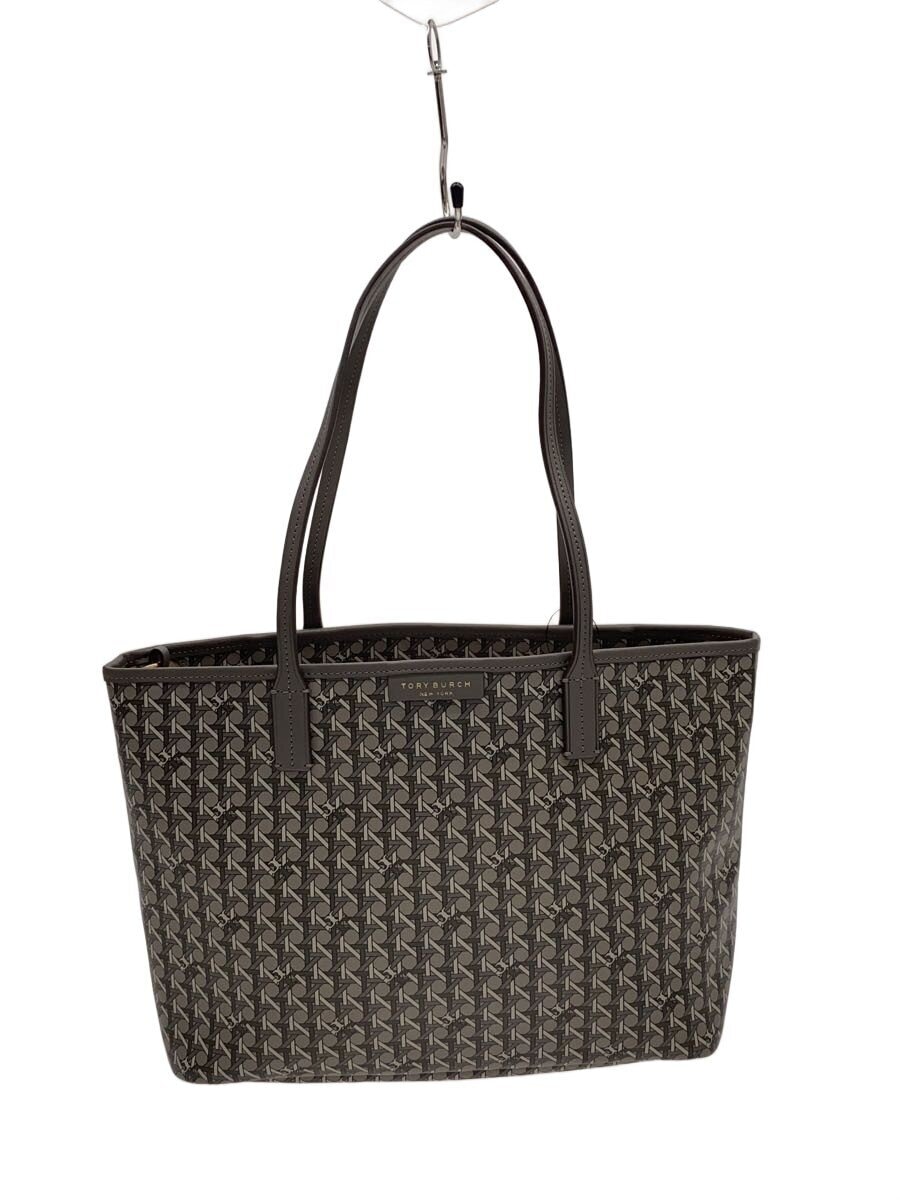 TORY BURCH / エバー/トートバッグ/PVC/GRY/総柄/10008684