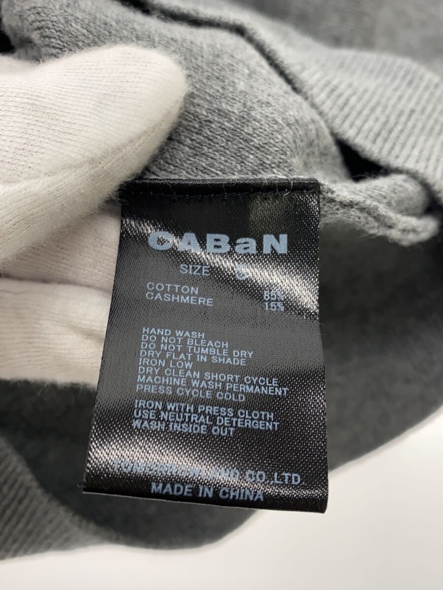 CABaN / コットンカシミアクルーネックカーディガン(薄手)/S/コットン/GRY/39-02-34-02001
