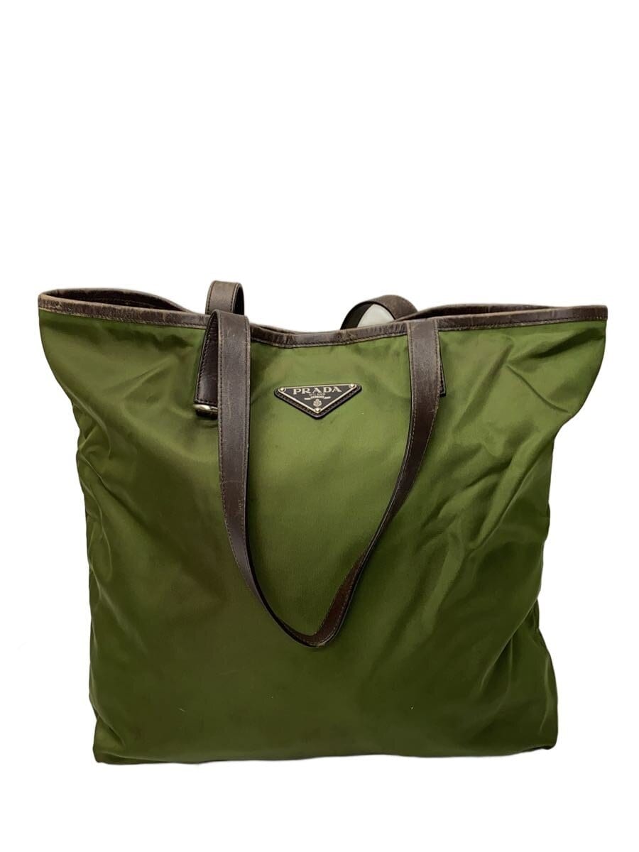 PRADA / トートバッグ/ナイロン/KHK