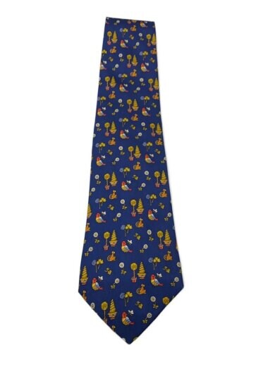 商品画像：ネクタイ/シルク/NVY/総柄/メンズ 1