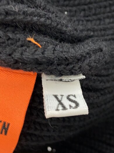 商品画像：サムホール/NAVY CREWNECK/ニット・セーター(厚手)/XS/ウール/BLK 4