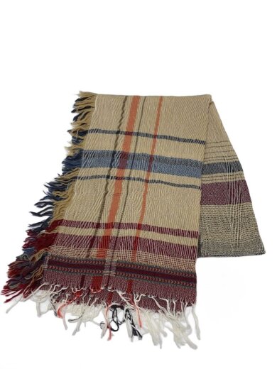 商品画像：ストール/ウール/マルチカラー/チェック/レディース 1