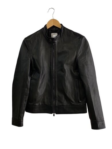 商品画像：シングルライダースジャケット/44/羊革/BLK 1