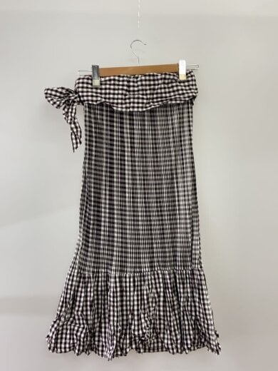 商品画像：ロングスカート/4/ポリエステル/BLK/ギンガムCK/PP41-JG775 2