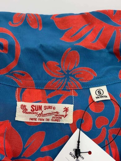 商品画像：RAYON HAWAIIAN SHIRT/アロハシャツ/S/レーヨン/BLU/総柄/SS38806 3